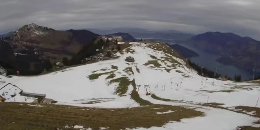 Vor dem Schneefall diese Woche sah es auf der Klewenalp eher grün aus.