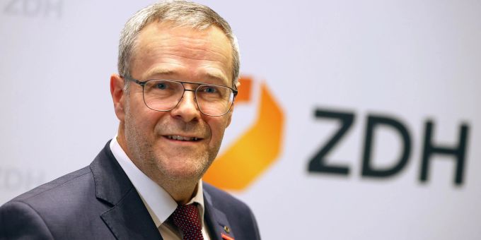 Jörg Dittrich, neu gewählter Präsident des Zentralverbandes des Deutschen Handwerks (ZDH), aufgenommen beim Deutschen Handwerkstag. Jörg Dittrich, neu gewählter Präsident des Zentralverbandes des Deutschen Handwerks (ZDH), aufgenommen beim Deutschen Handwerkstag.