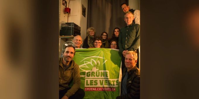 Der erneuerte Vorstand der Grünen Ebikon mit Roni Vonmoos-Schaub, Philippe Oesch und Markus Aregger (von links, Gabrielle Schaub Vonmoos abwesend). Grüne Ebikon