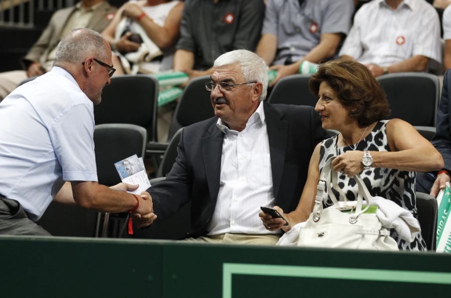 Seine Eltern Robert und Lynette haben ihren Roger an viele Turniere begleitet.