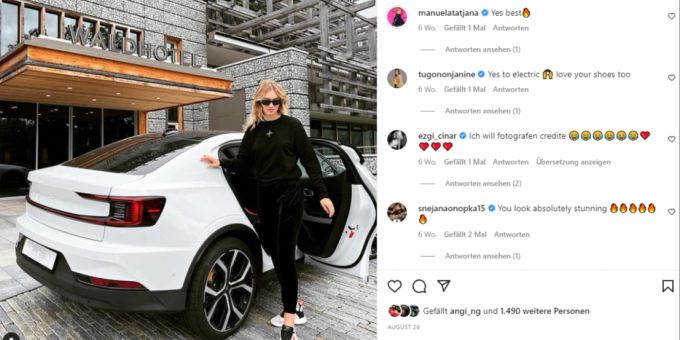 Model Manuela Frey ist immer schwer beschäftigt. Manuela Frey