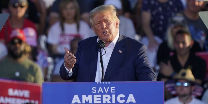 Ex-US-Präsident Donald Trump. donald trump
