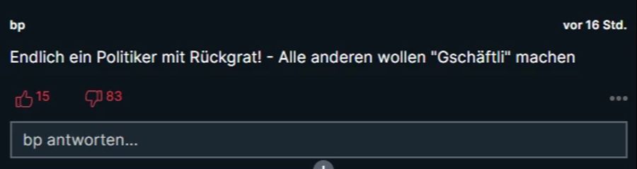 Ignazio Cassis traf sich am Donnerstag mit Präsident Selenskyj in Kiew. In den Kommentaren von Nau.ch wird die Reise von vielen positiv aufgenommen.