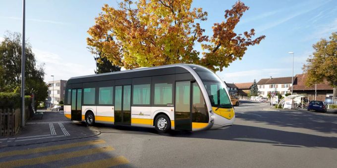 In Schaffhausen kann die Bevölkerung Elektrobusse probefahren. Elektrobus
