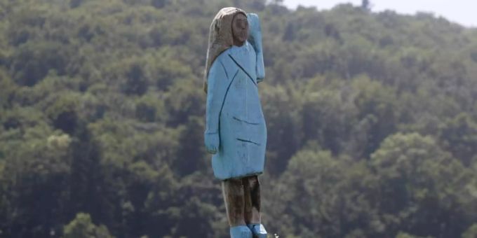 Melania Trump war schon lange nicht mehr in Sevnica. Foto: Miro Majcen/AP Melania Trump war schon lange nicht mehr in Sevnica. Foto: Miro Majcen/AP