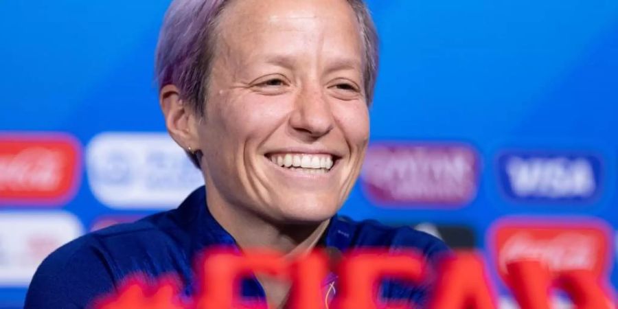 Meldet sich rechtzeitig zum WM-Finale wieder fit: Megan Rapinoe. Foto: Sebastian Gollnow