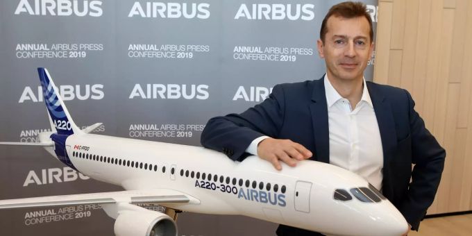 Guillaume Faury, Präsident von Airbus Commercial Aricraft. Airbus Handelsstreit