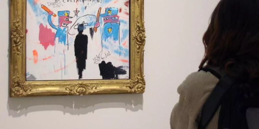 «The Death of Michael Stewart» von Jean-Michel Basquiat im New Yorker Guggenheim-Museum. Foto: Christina Horsten