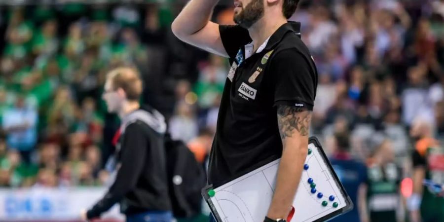 Spielt mit Magdeburg nicht in der Königsklasse: SG-Coach Bennet Wiegert. Foto: Axel Heimken