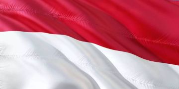 Flagge Indonesien