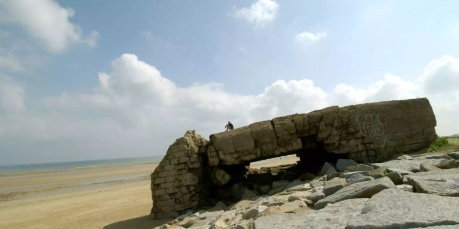 Ein verlassener Bunker auf dem Juno Beach