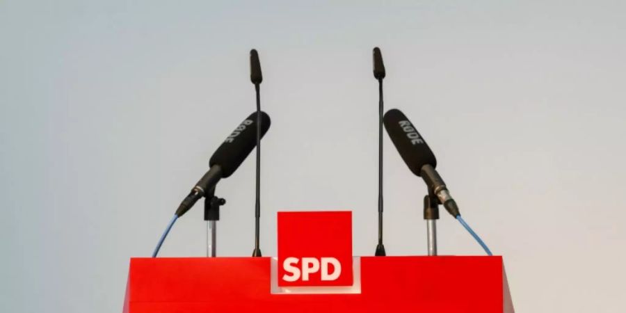 SPD-Rednerpult