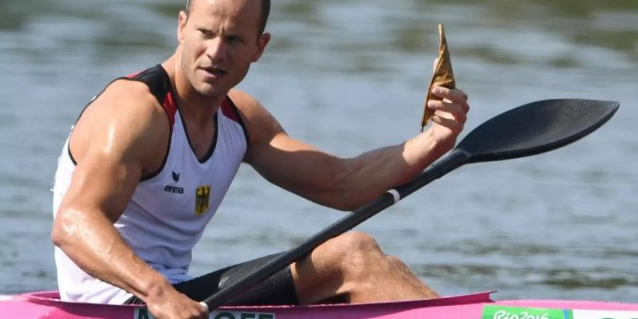 Holte mit Jacob Schopf Gold im Zweier-Kajak in Minsk: Max Hoff. Foto: Soeren Stache