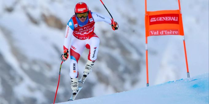 Beat Feuz verpasst das Podest in Val d'Isere. Beat Feuz Urs Kryenbühl