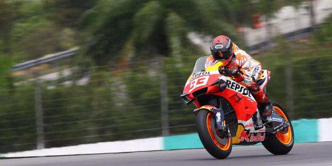 Marc Márquez (Repsol-Honda) beim Vorsaison-Test der MotoGP in Sepang, Malaysia. Marc Márquez Repsol-Honda MotoGP