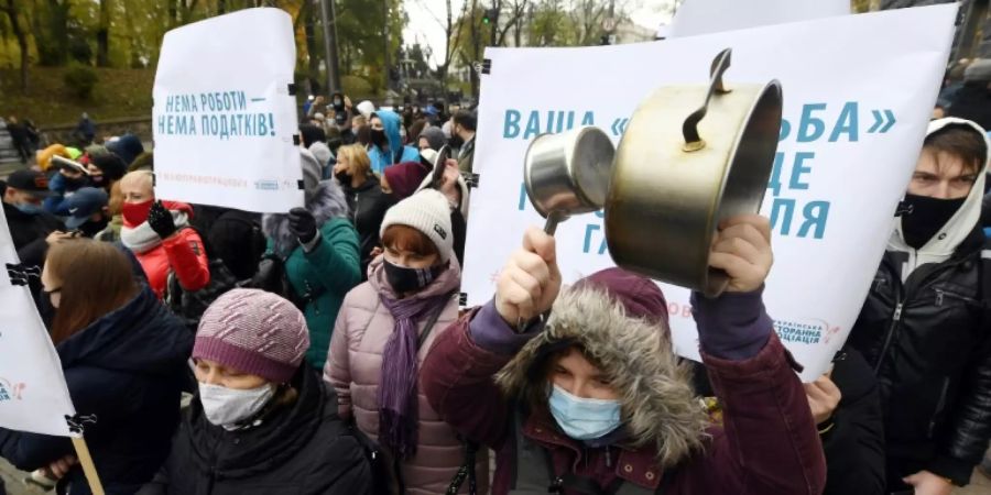 Demonstranten in Kiew