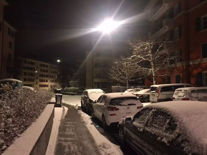 Bern Stadt Schnee