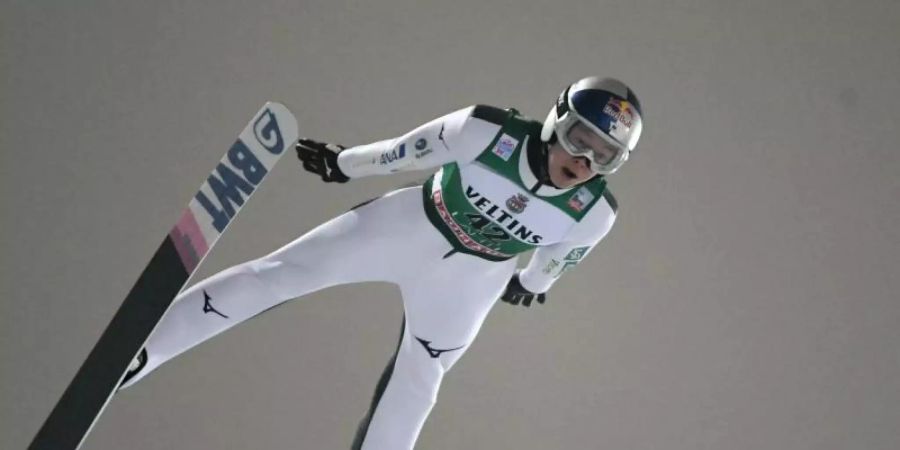 Siegte in Zakopane: Ryoyu Kobayashi aus Japan in Aktion. Foto: Jussi Nukari/Lehtikuva/dpa