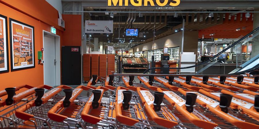 Der Schweizer Detailhandel ist 2021 gewachsen: eine Filiale von Migros (Symbolbild).