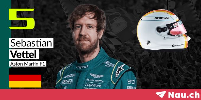 Sebastian Vettel startet 2022 für Aston Martin in der Formel 1. Sebastian Vettel Formel 1