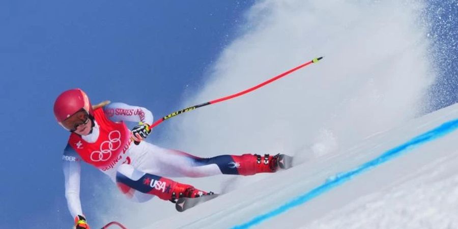 Die US-Amerikanerin Mikaela Shiffrin ist sowohl im Riesenslalom als auch im Slalom ohne Medaille geblieben. Foto: Michael Kappeler/dpa