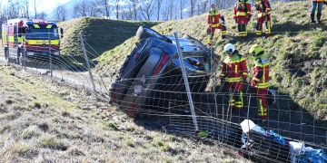Buchs: Von der Autobahn abgekommen