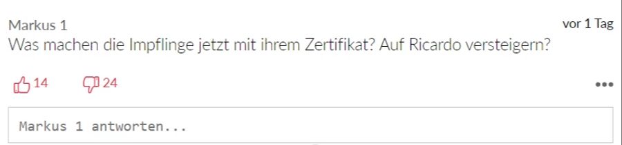 Dementsprechend sticheln die Impf-Gegner jetzt gegen alle, die die Massnahmen befolgt haben.