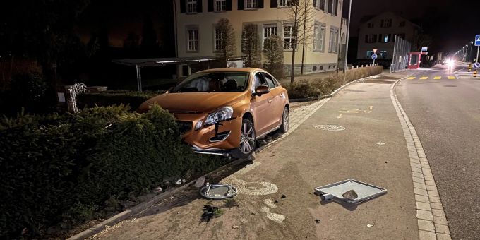 Der Autofahrer wurde nicht verletzt. Unfall