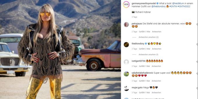 Heidi Klum muss von einem ihrer ehemaligen Model-Schützlinge harsche Kritik einstecken. GNTM