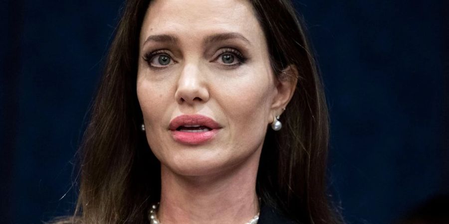 Engagiert: Angelina Jolie bei einer Rede in Washington im Februar 2022.