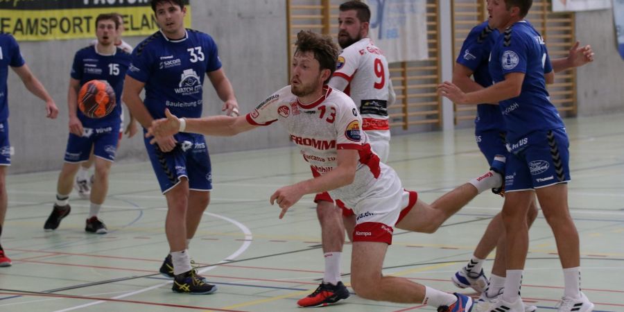 Pascal Gantner (SG Wädenswil/Horgen) beim Abschluss. - Horgen