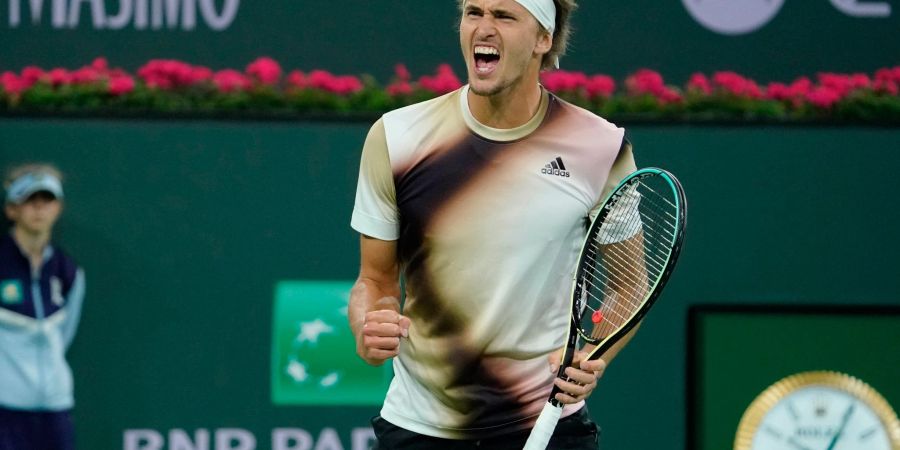 Alexander Zverev gewinnt in Miami gegen Mackenzie McDonald.