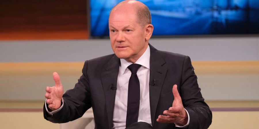 Bundeskanzler Olaf Scholz war in der ARD-Sendung «Anne Will» zu Gast.