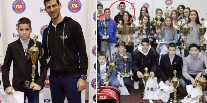 Mit Kids ohne Maske - Weiss Djokovic hier, dass er Corona-positiv ist?