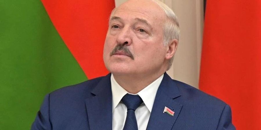 Alexander Lukaschenko vergangene Woche während eines Besuchs in Moskau. Foto: Alexei Nikolsky/Pool Sputnik Kremlin/AP/dpa