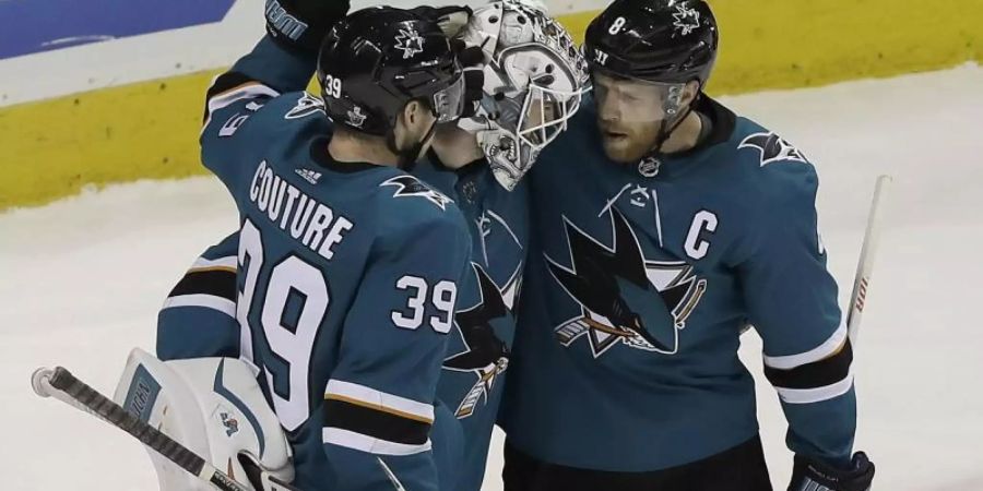 Die San Jose Sharks haben in der Western Conference St. Louis besiegt. Foto: Jeff Chiu/AP