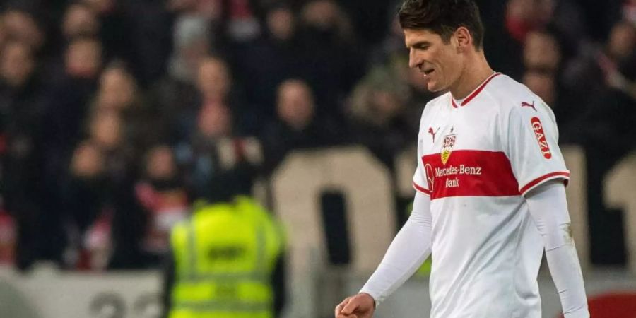 Mario Gomez steht beim VfB Stuttgart vor der Rückkehr in die Startelf. Foto Sebastian Gollnow Foto: Sebastian Gollnow