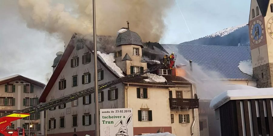 Brand in Trun GR.
