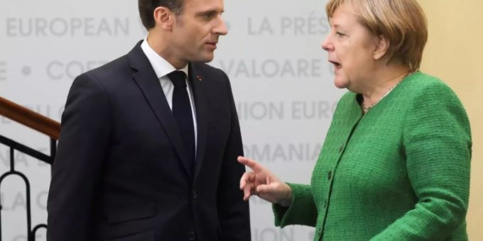 Merkel und Macron beim EU-Gipfel Merkel und Macron