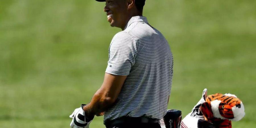 Tiger Woods zählt beim Masters in Augusta zu den Favoriten. Foto: Matt Slocum/AP/dpa