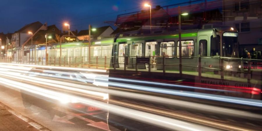 Strassenbahn im niedersächsischen Laatzen