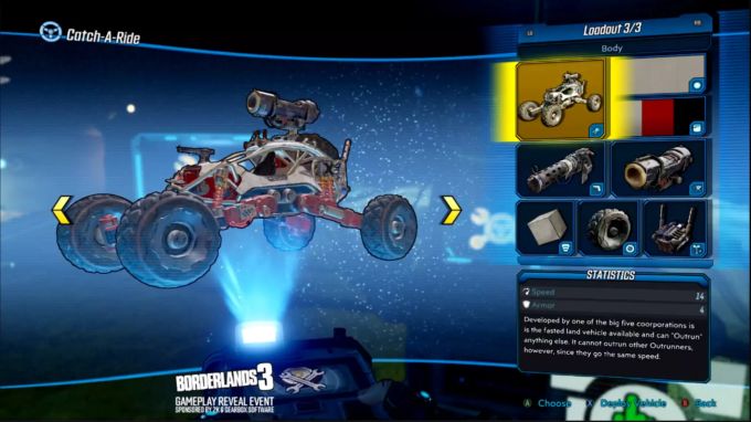 Modifizierbarkeit steht bei Borderlands 3 im Vordergrund – auch bei den Fahrzeugen. Borderlands 3 Screenshot