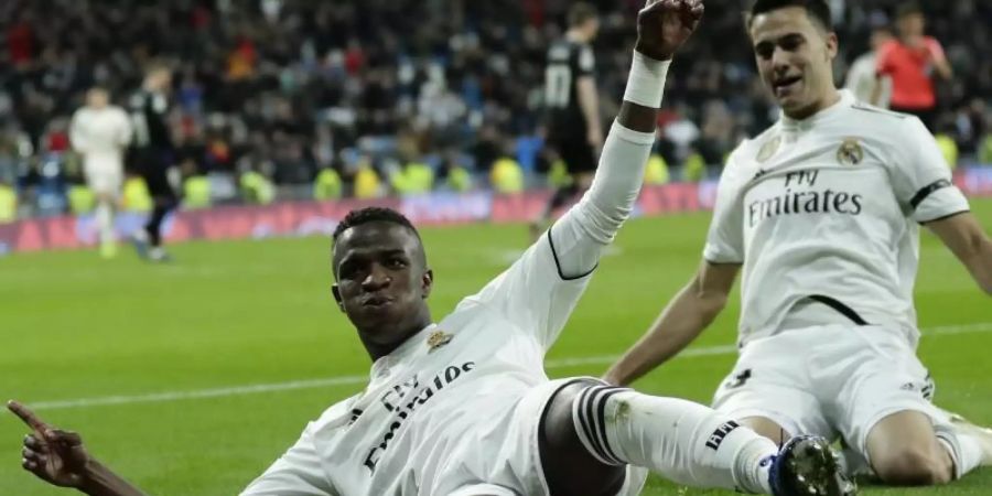 Real Madrids Jungstar Vinicius Jr. will einmal der beste Fussballer der Welt werden. Foto: Manu Fernandez/AP