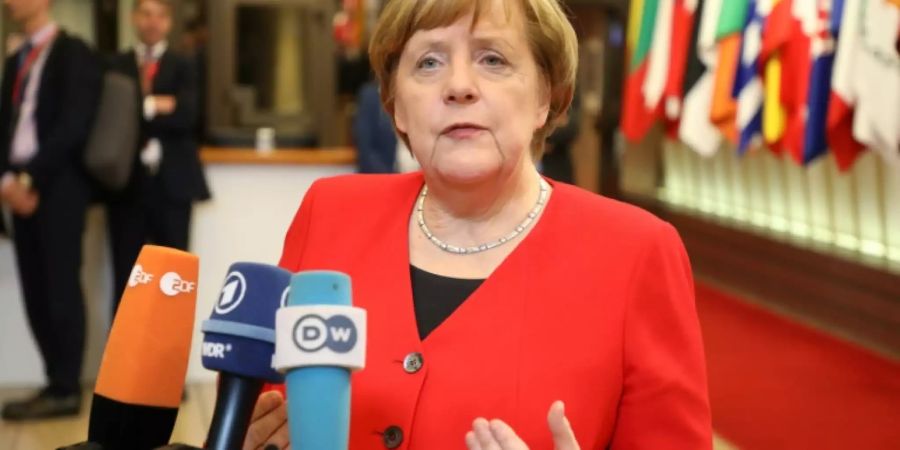 Bundeskanzlerin Merkel in Brüssel