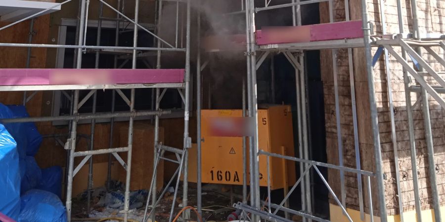 Ibach: Kleinbrand auf Baustelle