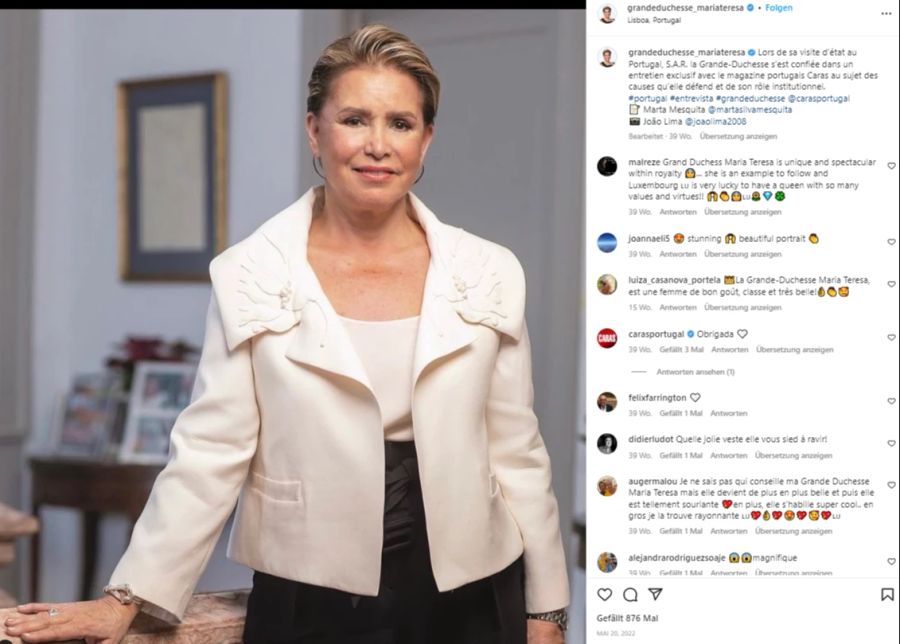 Grossherzogin Maria Teresa steht in der Kritik.