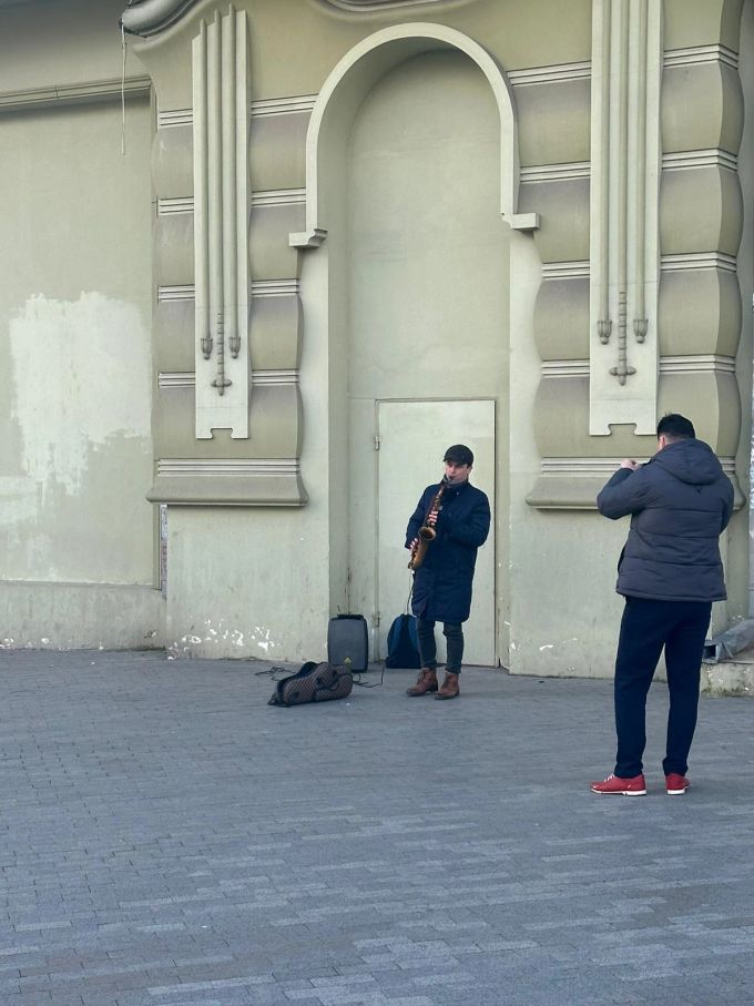 Strassenmusiker in Odessa
