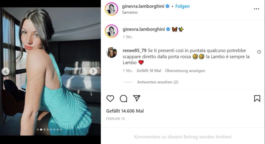 Ginevra Lamborghini will auch als Sängerin durchstarten.