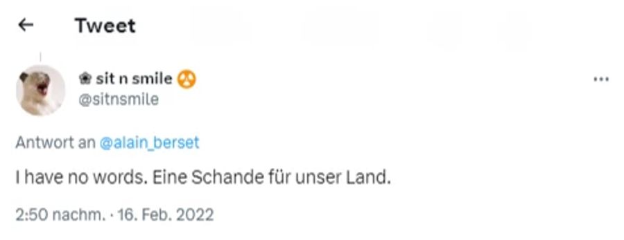 «Eine Schande für unser Land», meint ein anonymer User auf Twitter.