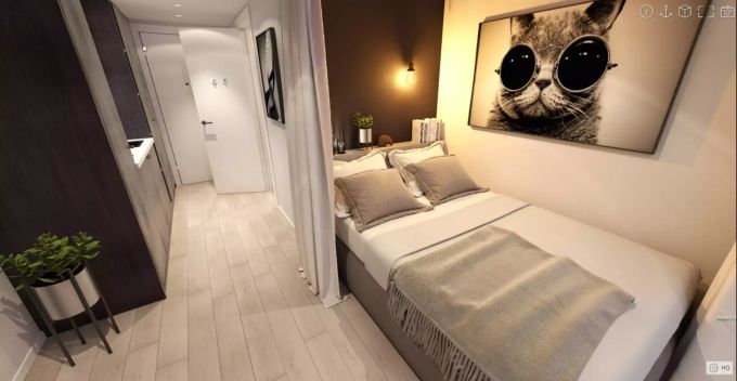 Und so könnte ein Zimmer im Joyn aussehen. Hotelzimmer